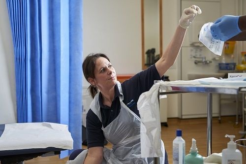 Image of a nurse working